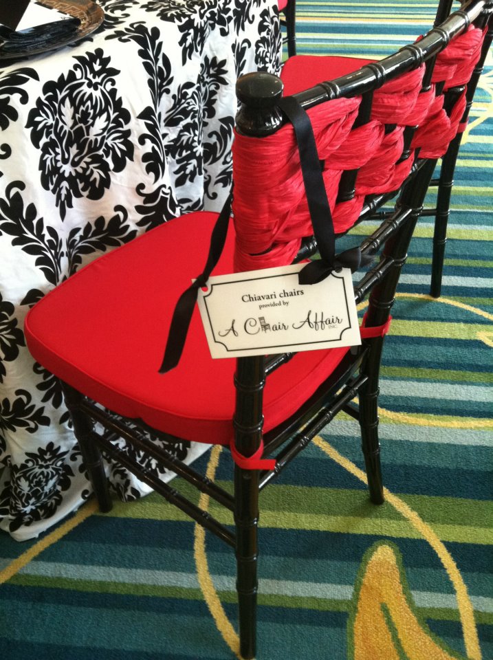 Red Woven chair sashes JEventsLLC.com A Chair Affair Blog 