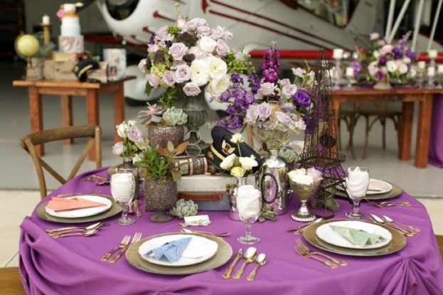 Bumby Photography - A Chair Affair - Wedding Globe Candles Tablecloth Place Settings - Orlando Weddings