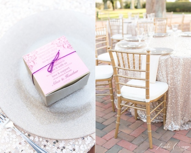 Cypress-Grove-Estate-House-Amalie-Orrange-Photography-Champagne-Glitter-Glass-Chargers-Flatware-Gold-Chiavari-Chairs-A-Chair-Affair-Event