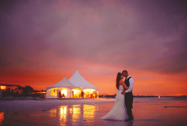 Honeymoon Island-Outdoor Wedding Ideas-Wedding Photo Ideas Sunset-A Chair Affair Wedding Rentals