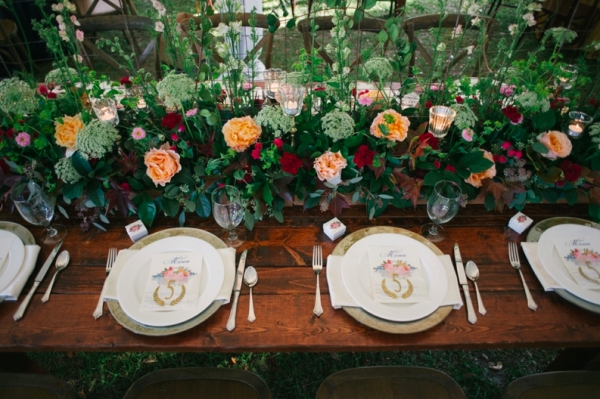 Wedding China Farm Table