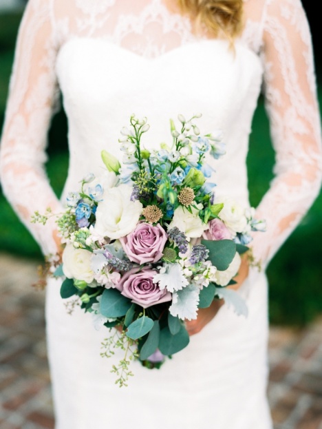 Lavender Blue Bridal Bouquet