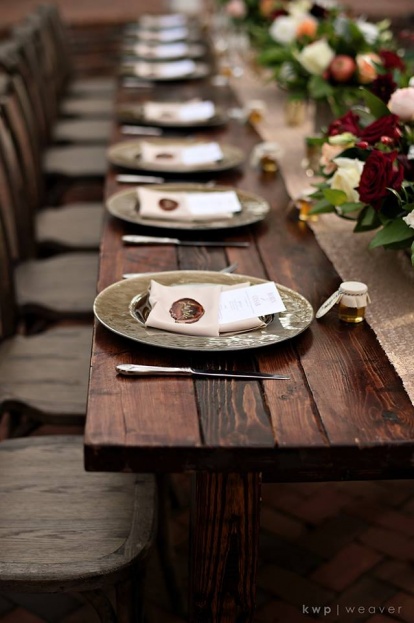 Plantation Style Wedding, Farm Tables