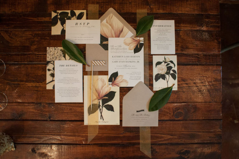 southern elegance wedding inspiration invitations