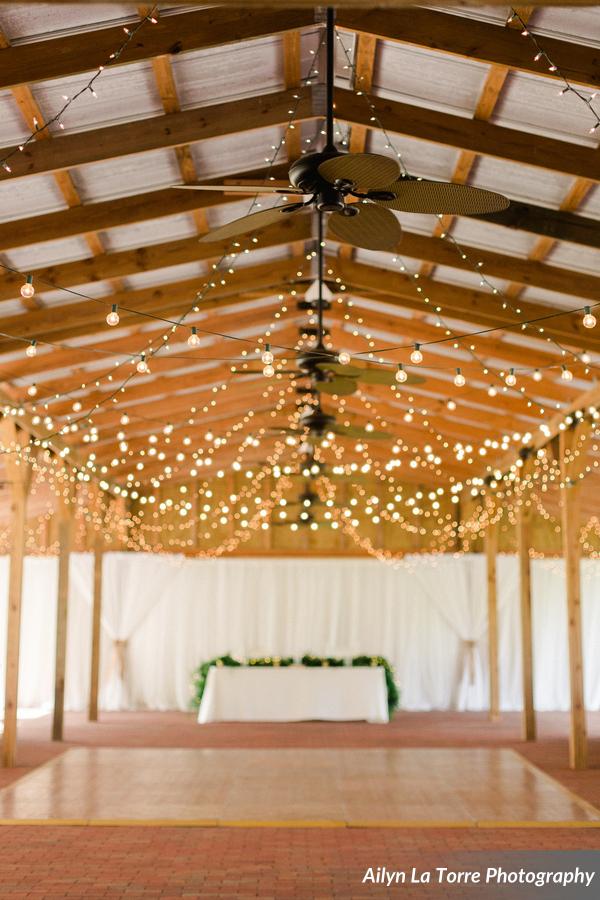 elegant rustic ranch wedding dance floor