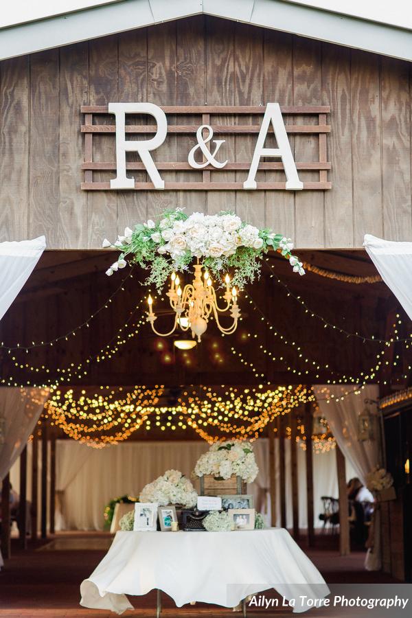 elegant rustic ranch wedding reception decor
