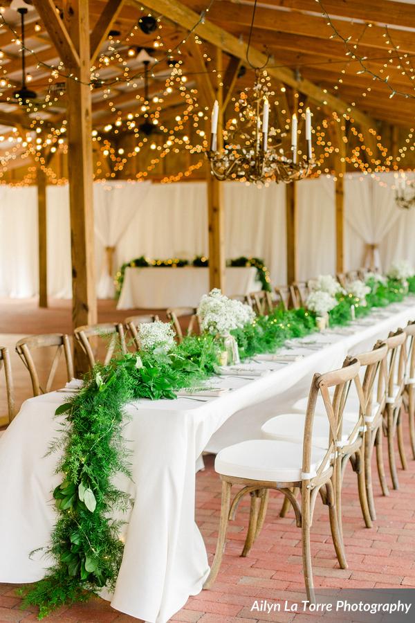 elegant rustic ranch wedding table decore french country chairs