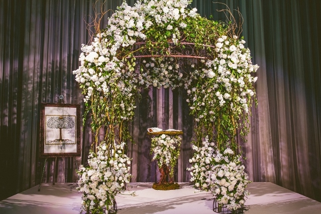 enchanted forest wedding arch