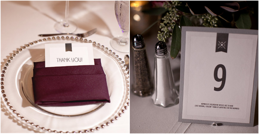 Orlando Weddings Thank you cards and table numbers A Chair Affair blog