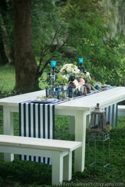 Kim True Love Photography, The Highland Manor, A Chair Affair, Striped Table Runner