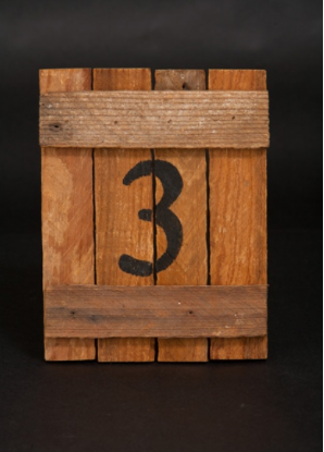 A Chair Affair, Wooden Table Number