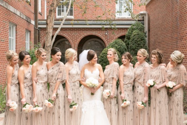 Amalie Orrange Photography_Orlando Museum of Art_A Chair Affair_bridal party laughing