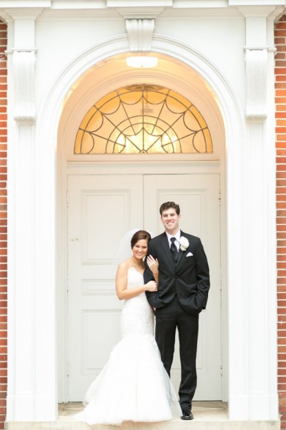 Amalie Orrange Photography_Orlando Museum of Art_A Chair Affair_shannon and luke in front of church