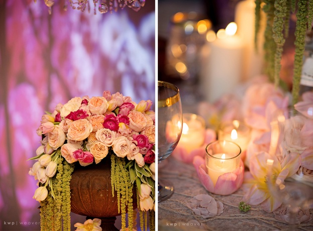 KristenWeaverPhoto-Aloft-ACA-centerpiece and petals with candle