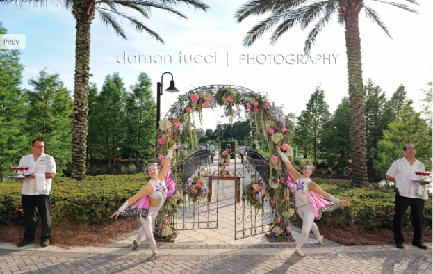 ACA-Orlando weddings-entertainers at the gate