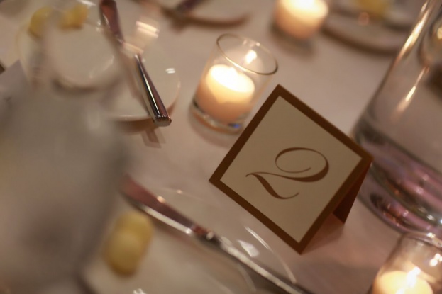 Gold Guest Table Numbers, Isleworth Country Club, Castaldo Studios, A Chair Affair Event Rentals