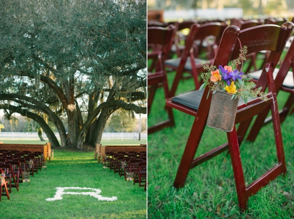 Mahogany Resin Wedding Chairs