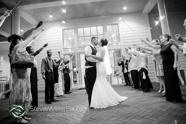 rustic wedding sparkler exit