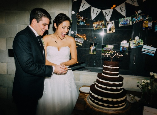 Camp Wedding, Chocolate Naked Cake