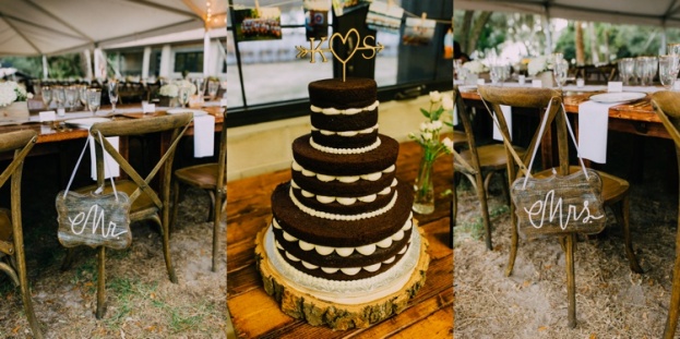 Camp Wedding, Naked Cake