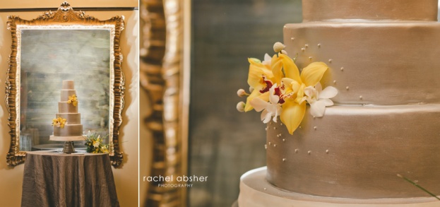 Gold Wedding Cake