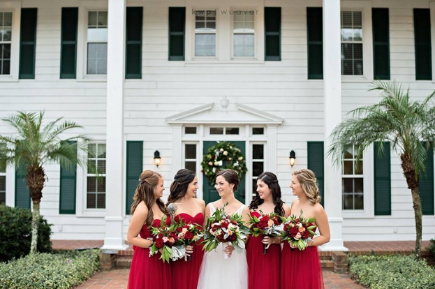 Plantation Style Wedding Bridal Party