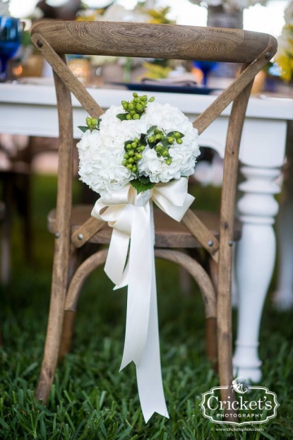 chair with flower