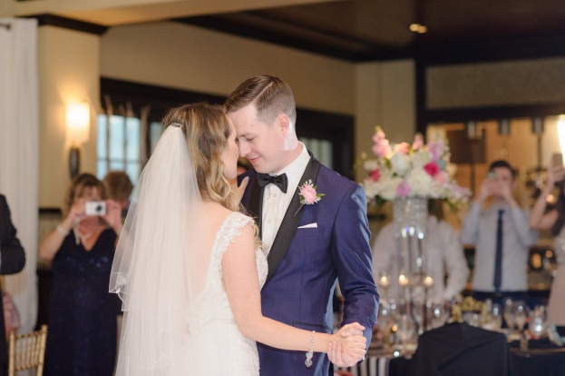 Black white and gold wedding Bride and Groom First Dance