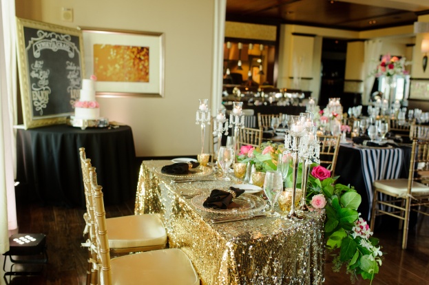 Gold Sweetheart Table