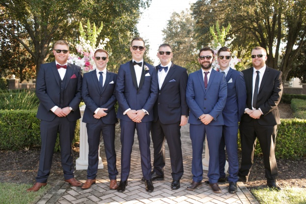 Groomsmen Wearing Sunglasses