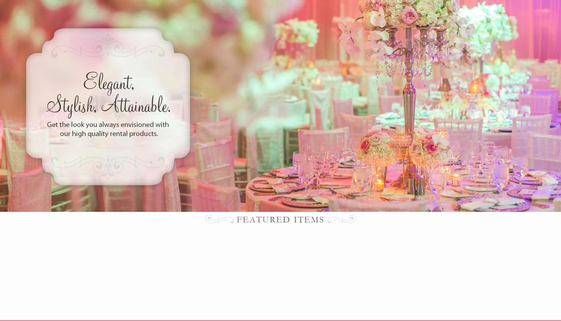 Wedding, Party and Event Rentals available Orlando, Fl.