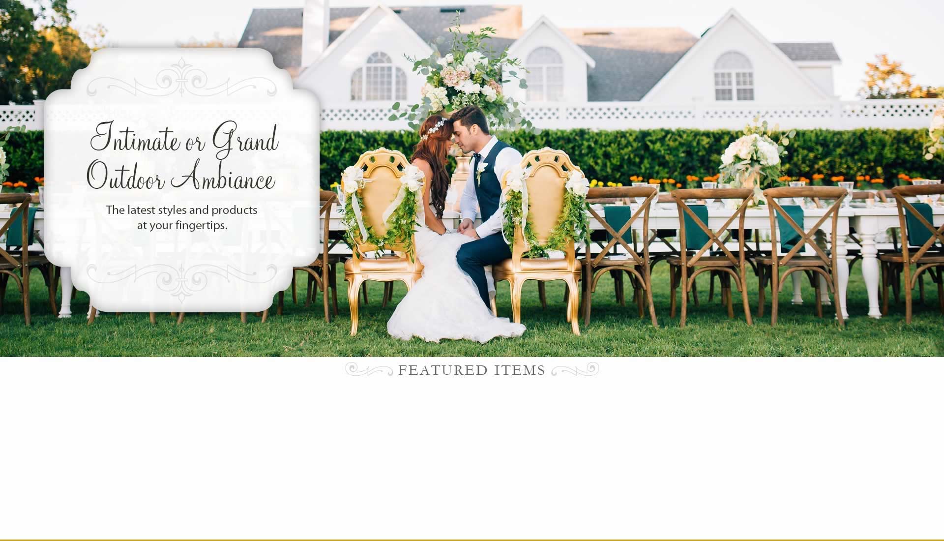 Wedding, Party and Event Rentals available Orlando, Fl.