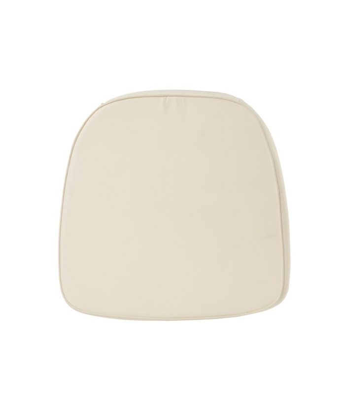 White Vinyl Chiavari Chair Cushion