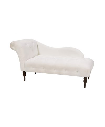 White Tufted Chaise  – A Chair Affair