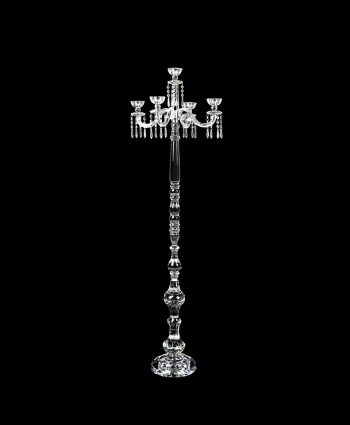 65 inch Crystal Candelabra with 5th Candle