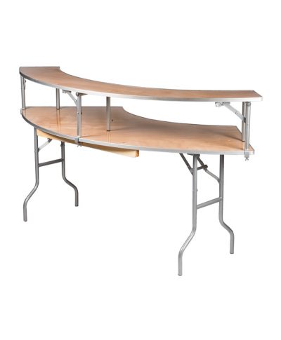 7ft Serpentine Bar Top Tables – A Chair Affair