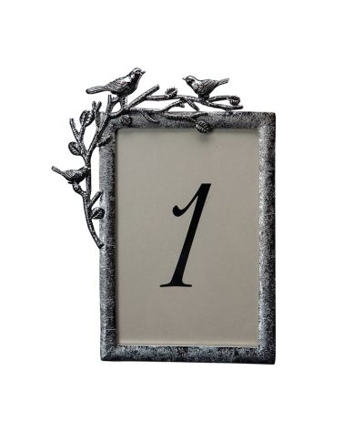 Aviary Silver Table Number – A Chair Affair