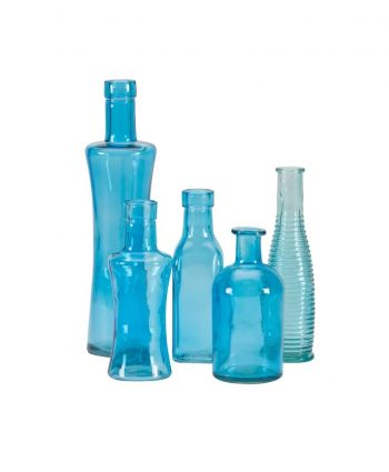Blue Glass Vases - A Chair Affair