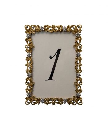 Flazen Gold Table Number - A Chair Affair