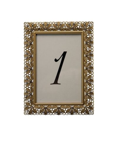 Floradora Gold Table Number – A Chair Affair