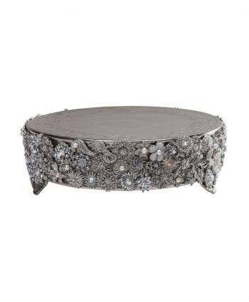 Jeweled Round Cake Stand - A Chair Affair