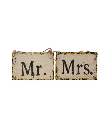 Mr And Mrs Rustic Sign - A Chair Affair