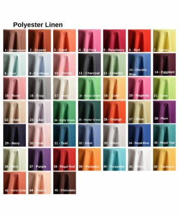 Polyester Linen colors 2 - A Chair Affair