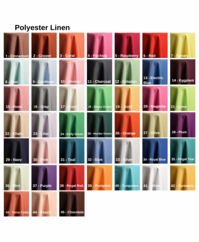 Polyester Linen colors 2 – A Chair Affair
