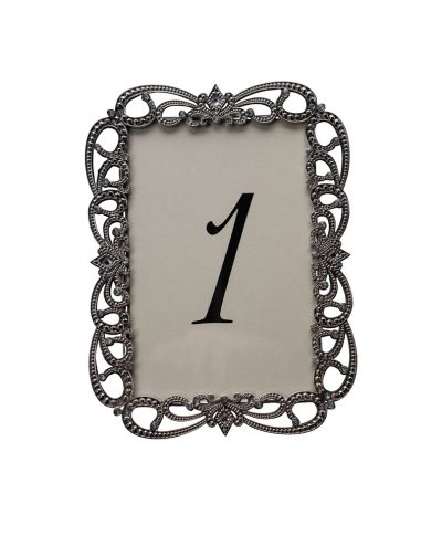 Risque Silver Table Number – A Chair Affair