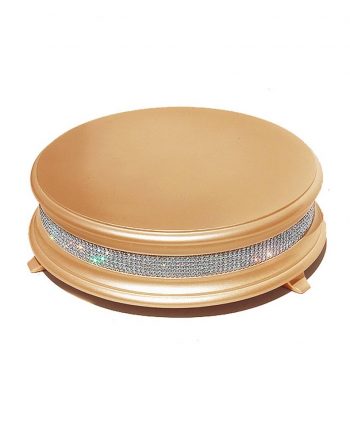 gold diamond wedding cake stand - a chair affair