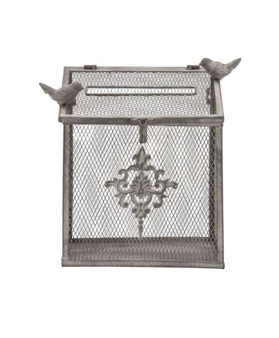 wrought iron bird cage card box – a chair affair