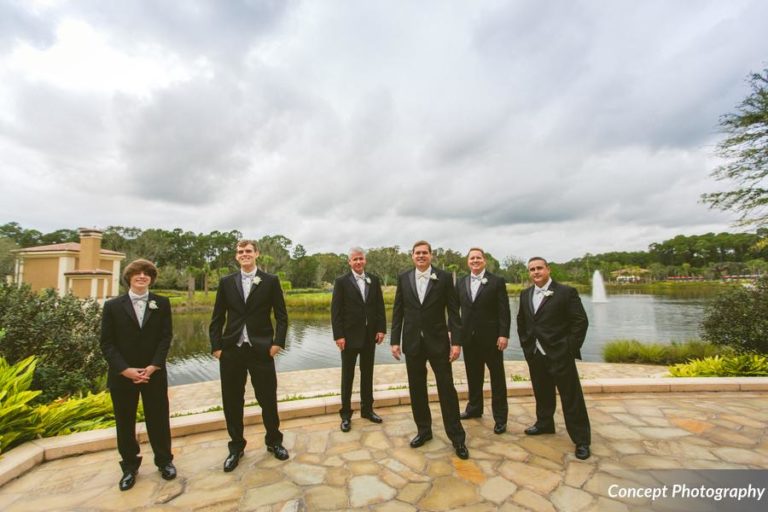 Pink and Silver Wedding, Groomsmen