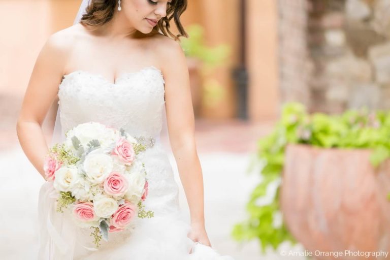 blush wedding bridal bouquet