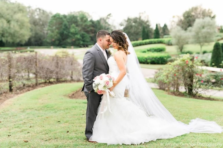 blush wedding bride and groom (2)